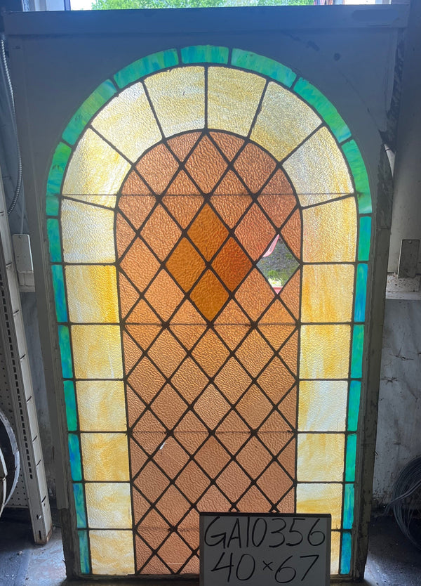 Arched Stain Glass Window GA10356