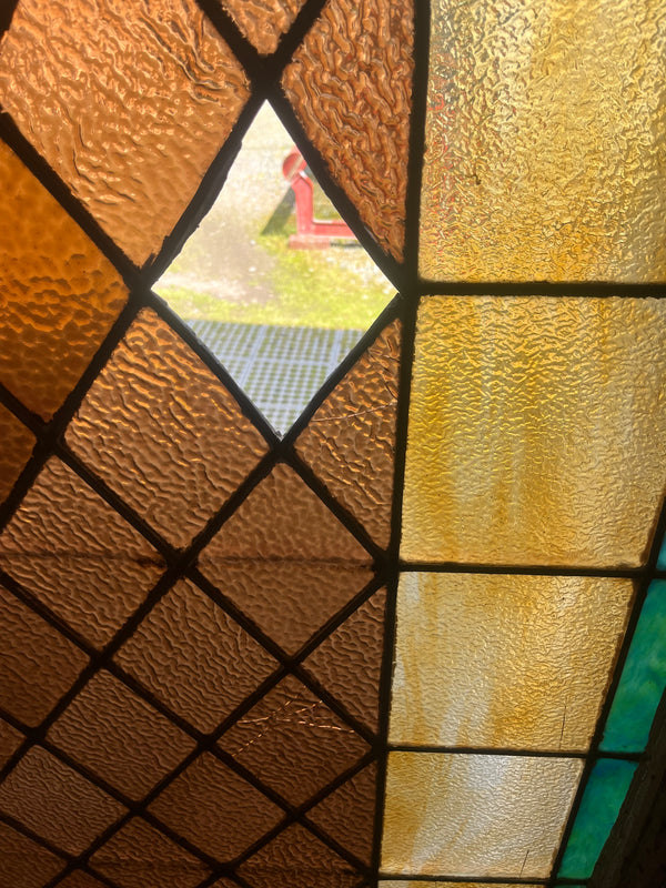 Arched Stain Glass Window GA10356