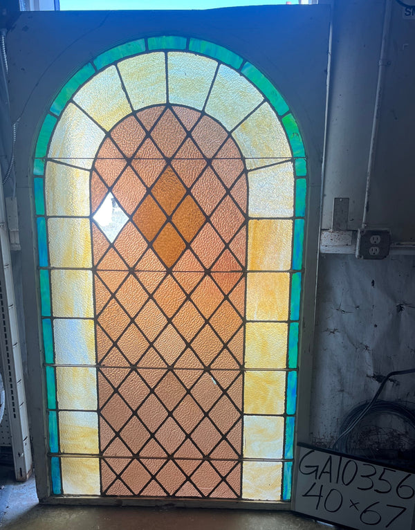 Arched Stain Glass Window GA10356
