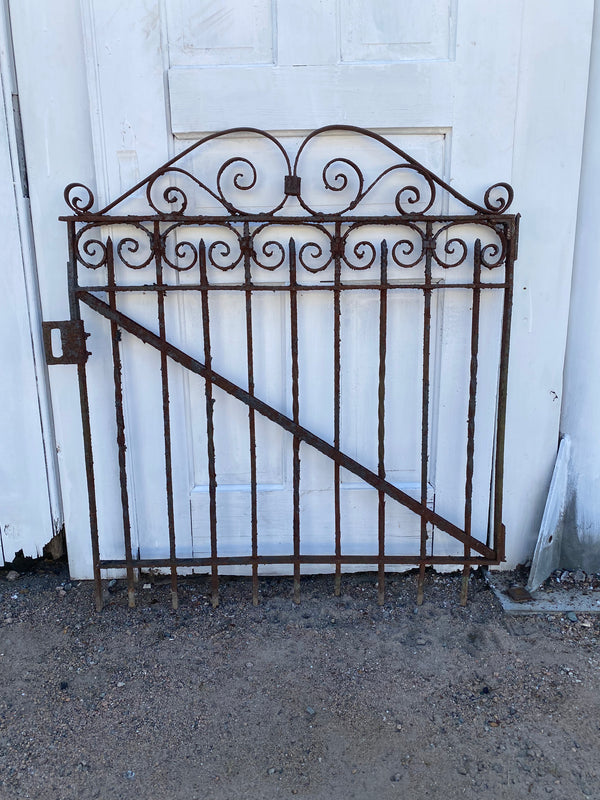 Antique Iron Gate GS20202 - 33 3/4" wide x 37 1/2" tall
