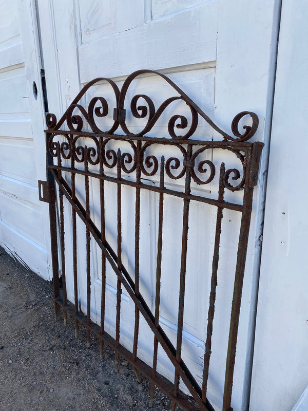 Antique Iron Gate GS20202 - 33 3/4" wide x 37 1/2" tall