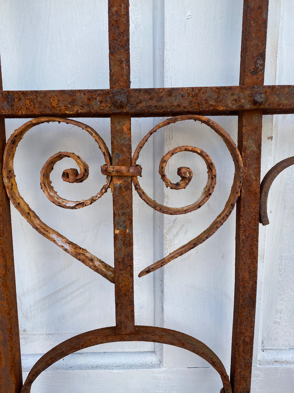 Antique Iron Gate GS20209 - 26" wide x 55 1/2" tall