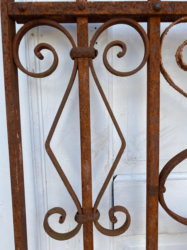 Antique Iron Gate GS20209 - 26" wide x 55 1/2" tall