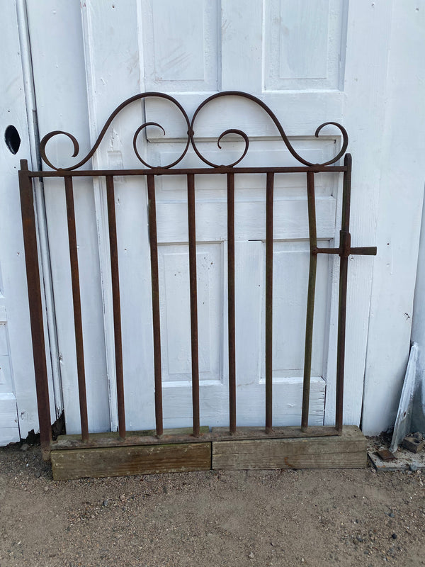 Antique Iron Gate GS20210 - 34 3/4" wide x 38 1/2" tall