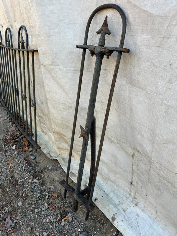 Wrought iron fence lot with stars
