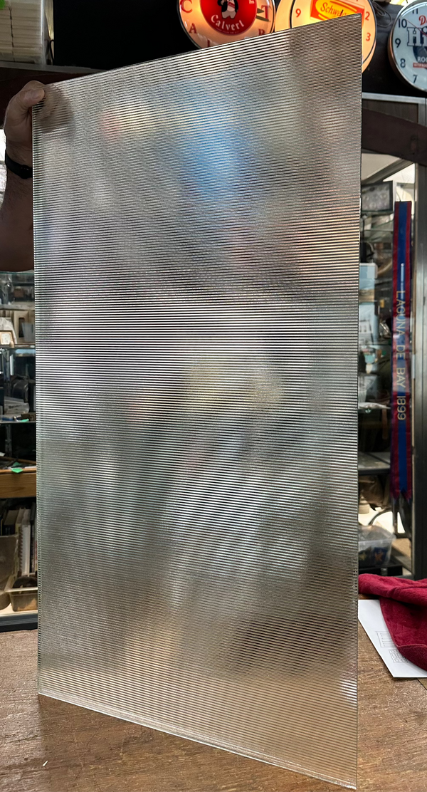 Striated Clear Glass Window Pane GA20172