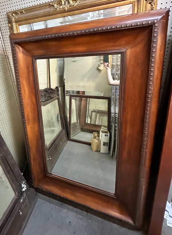Wood Framed Free Standing Beveled Edge Mirror GA20181