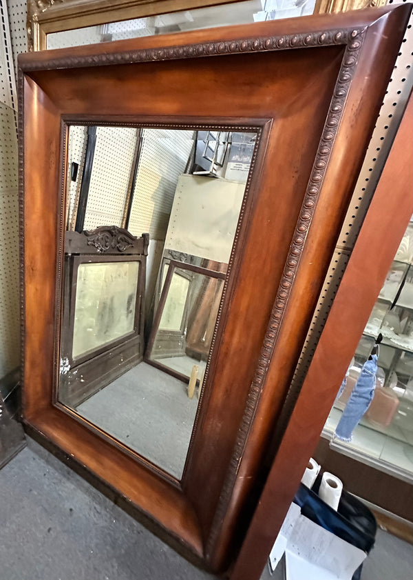 Wood Framed Free Standing Beveled Edge Mirror GA20181