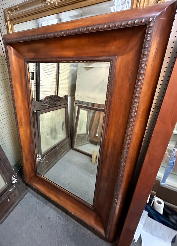 Wood Framed Free Standing Beveled Edge Mirror GA20181
