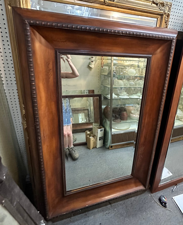 Wood Framed Free Standing Beveled Edge Mirror GA20181