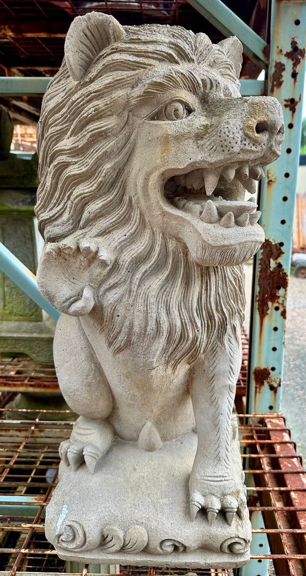 Lion Concrete Garden Statue Pair GA20188