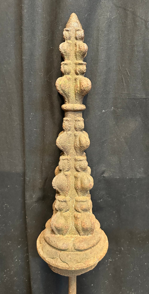 Late 1800s Cast Iron Gotham Style Finial Post GA20189