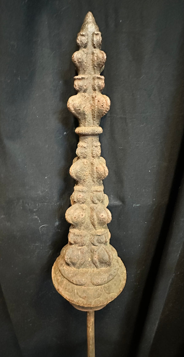 Late 1800s Cast Iron Gotham Style Finial Post GA20189