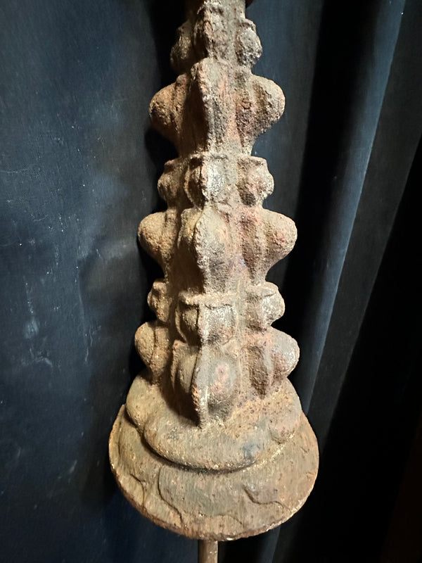 Late 1800s Cast Iron Gotham Style Finial Post GA20189