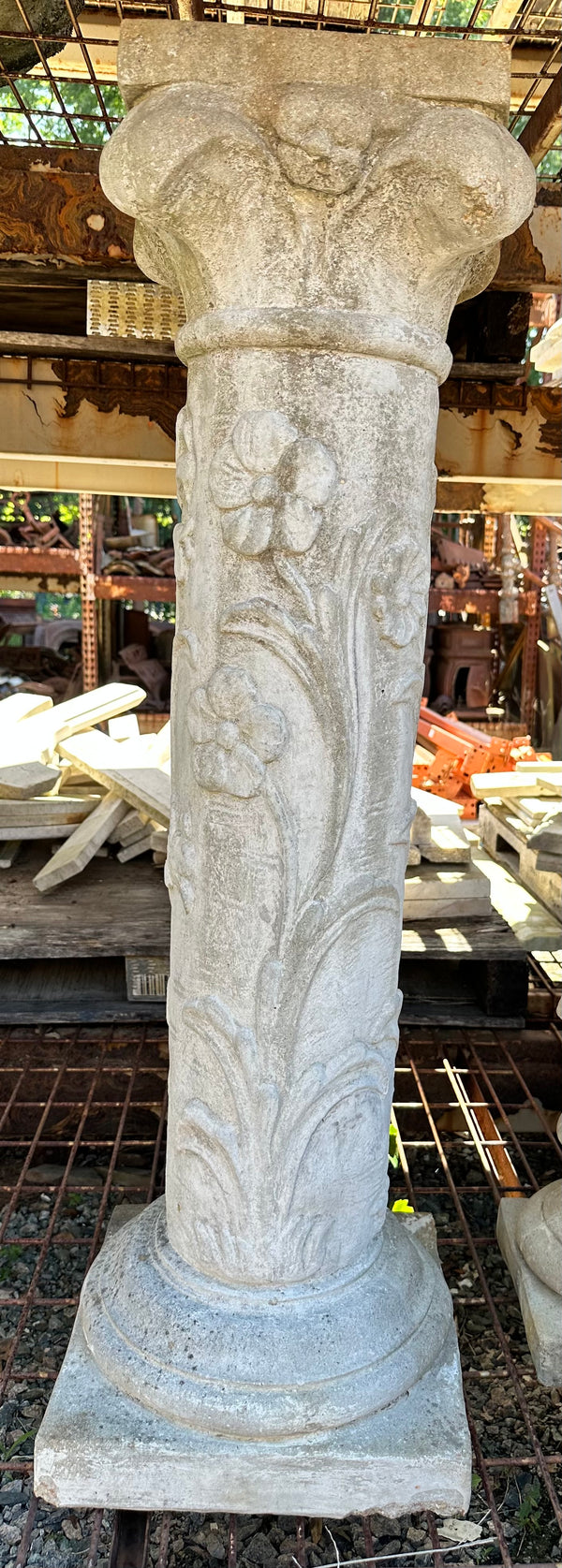 Concrete Floral Design Pedestal GA20203