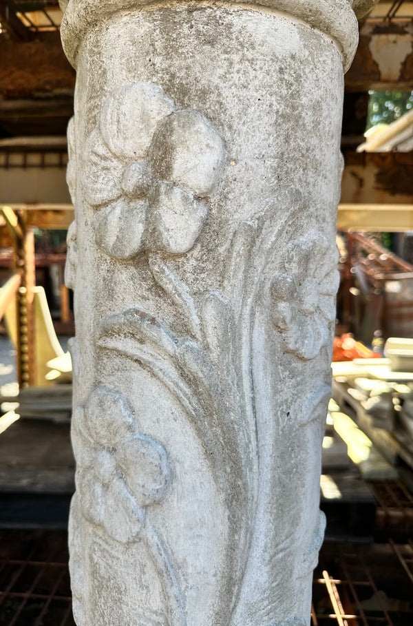 Concrete Floral Design Pedestal GA20203