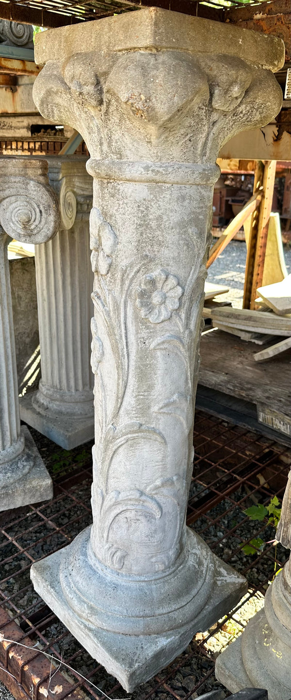 Concrete Floral Design Pedestal GA20203
