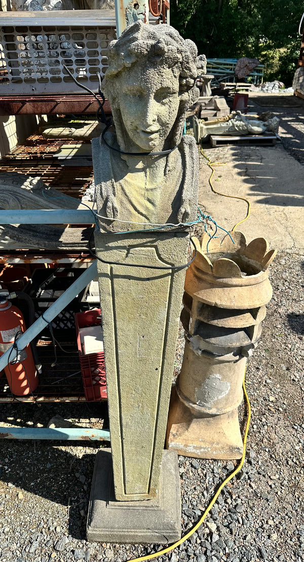 Neo-Classical Style Concrete Bust Statue GA20207