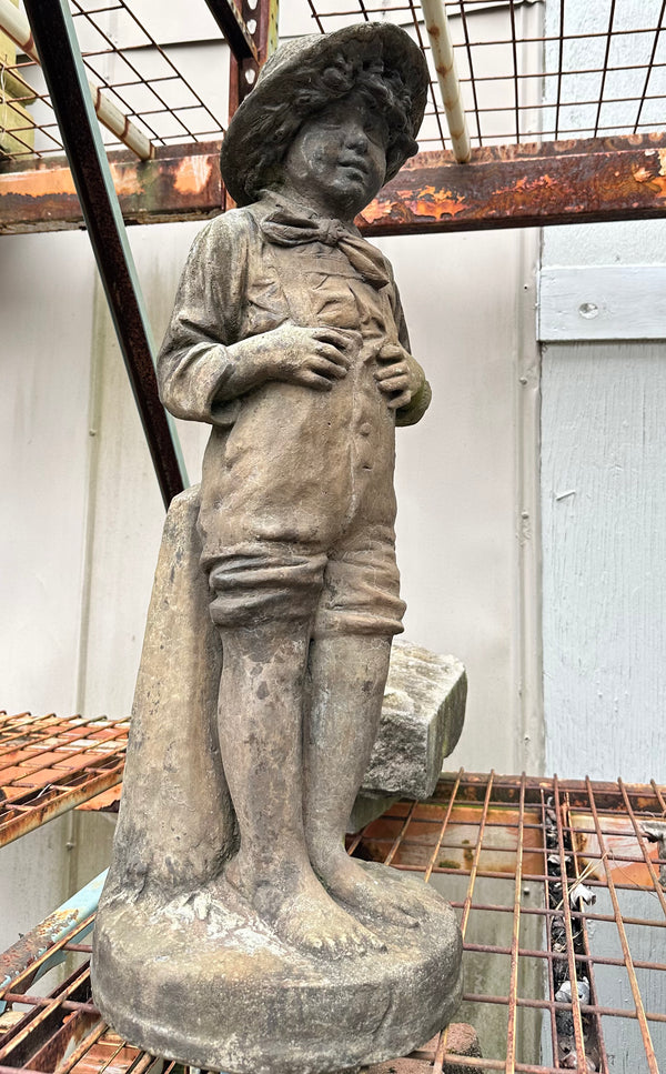 Concrete Statue of Young Boy Figure GA20230