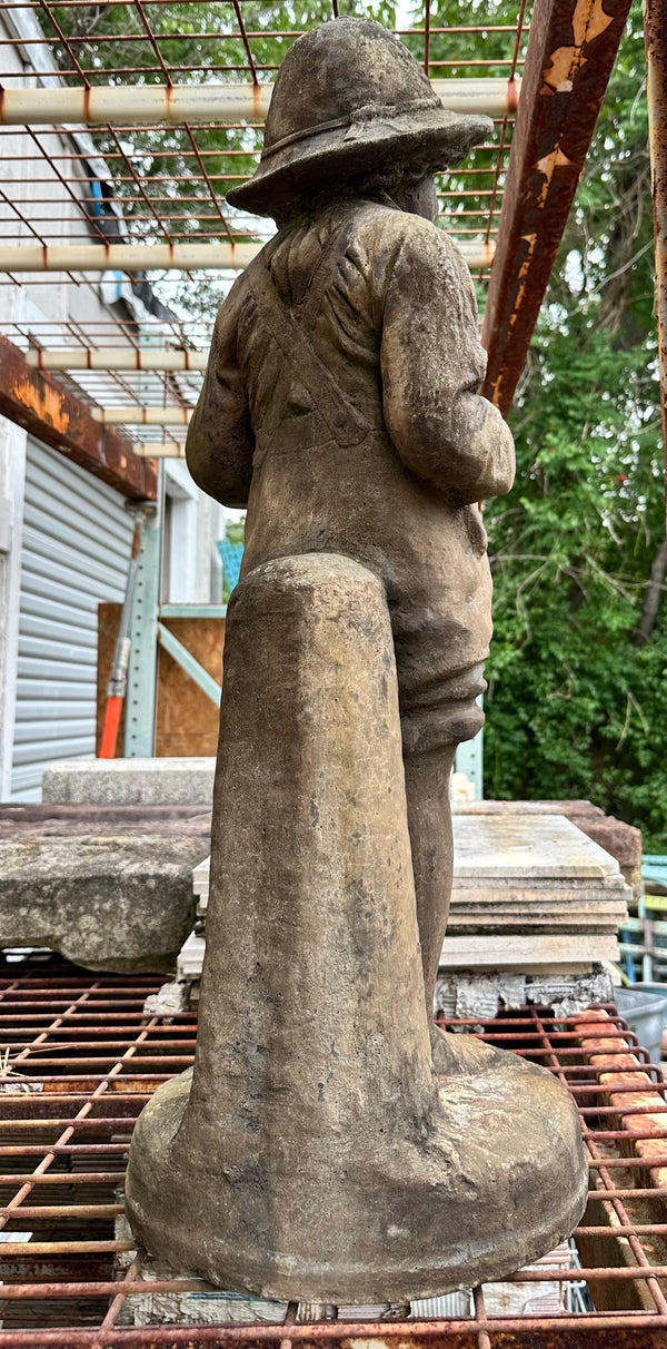 Concrete Statue of Young Boy Figure GA20230