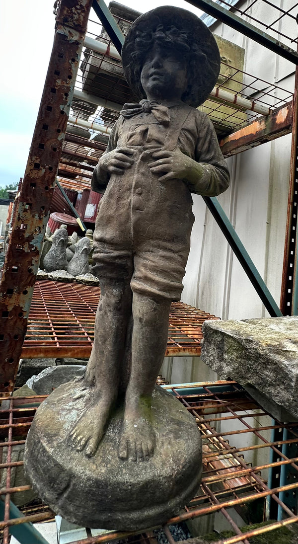 Concrete Statue of Young Boy Figure GA20230