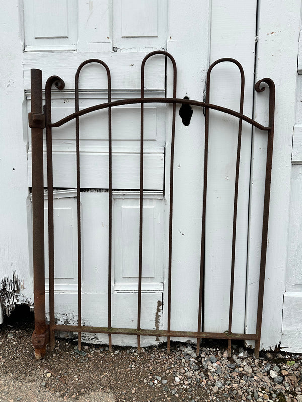 Antique Iron Hairpin Garden Gate GA20243