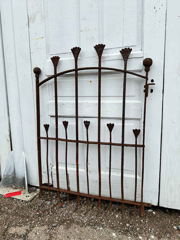 Antique Iron Arched Top Garden Gate GA20257