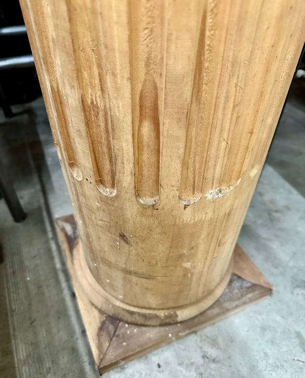 Fluted Pine Wood Column GA20272