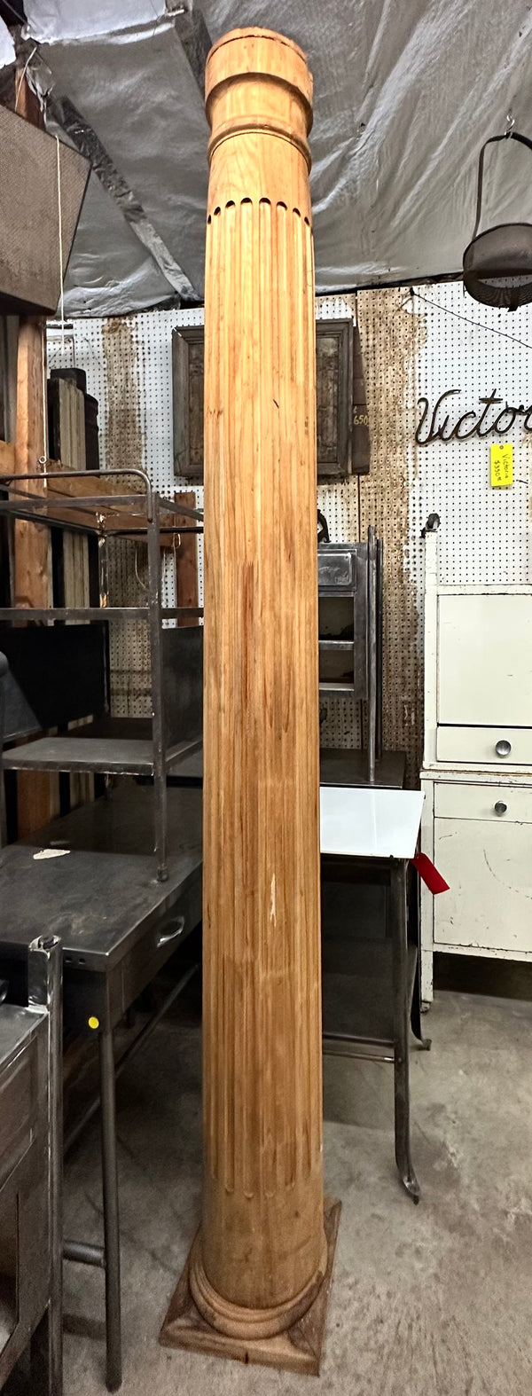 Fluted Pine Wood Column GA20272
