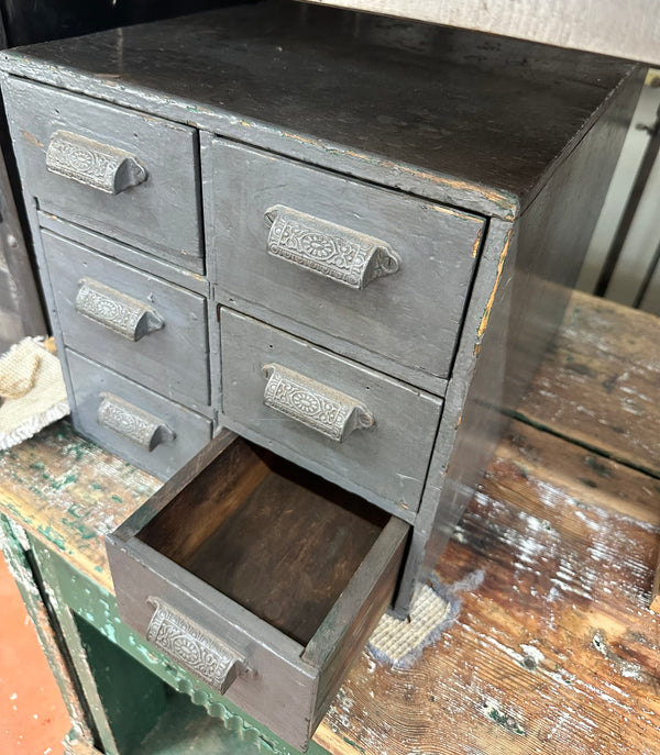 Antique Painted Table Top Desk Organizer GA20274