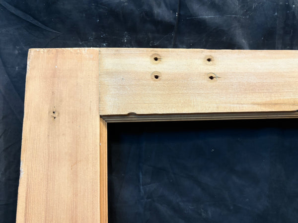 Antique 1/2 Glass Pine Door Pair GS6007