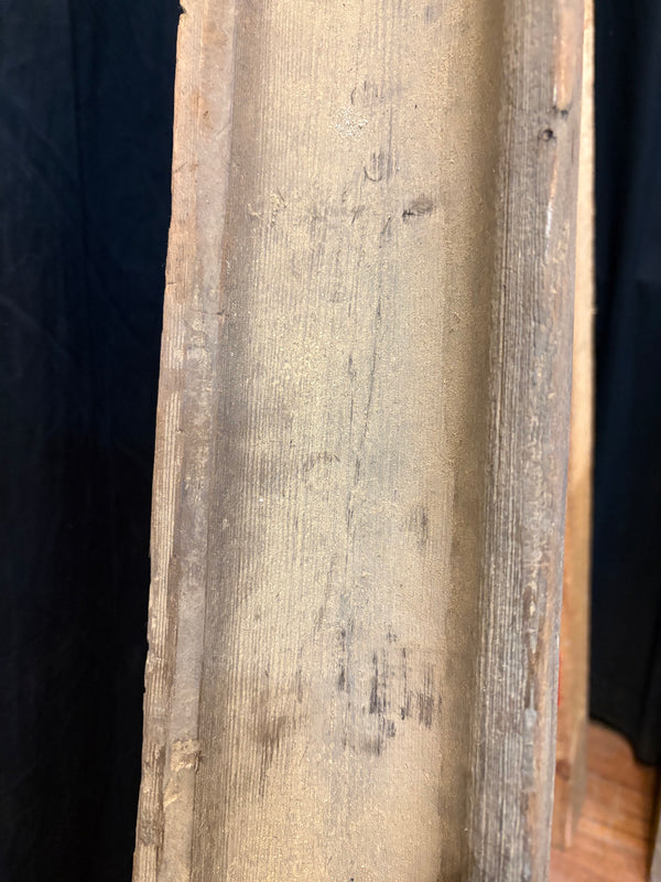 Late 1700's Hand Carved 2-Piece Wooden Rain Gutter GS6023