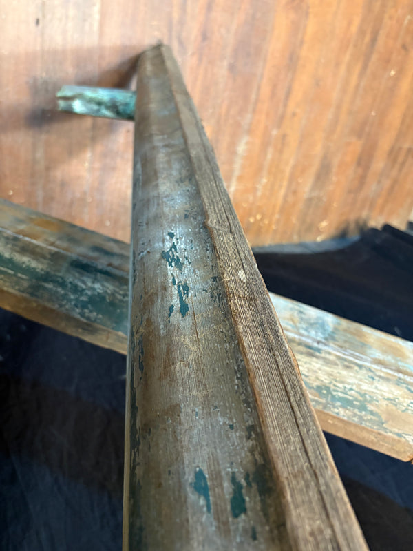 Late 1700's Hand Carved 2-Piece Wooden Rain Gutter GS6023