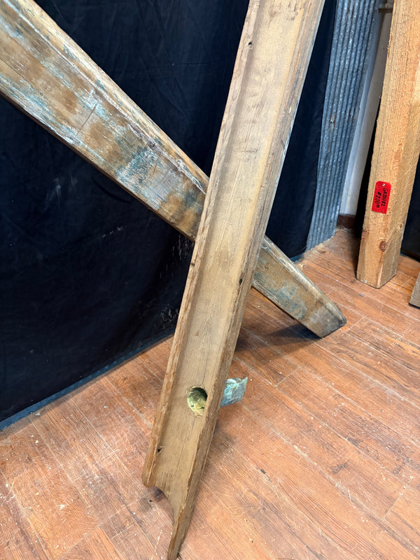 Late 1700's Hand Carved 2-Piece Wooden Rain Gutter GS6023