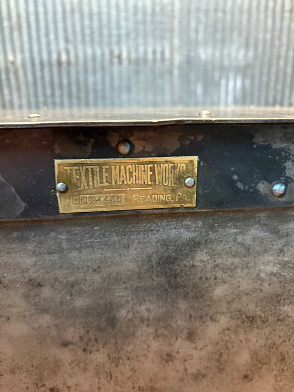 19th Century Reading PA Restored Industrial Hand-Riveted Machine Tool Cabinet GS00507