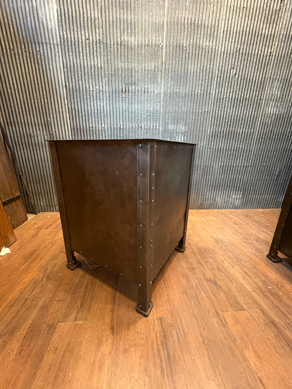 19th Century Reading PA Restored Industrial Hand-Riveted Machine Tool Cabinet GS00507