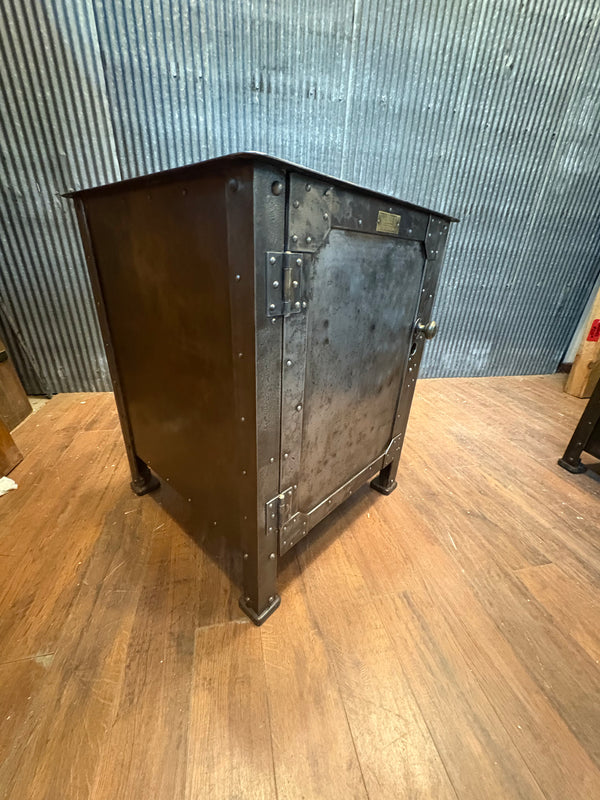 19th Century Reading PA Restored Industrial Hand-Riveted Machine Tool Cabinet GS00507