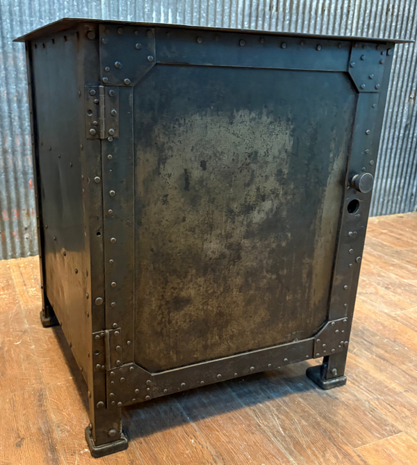 19th Century Restored Industrial Hand-Riveted Machinist Cabinet GS00506