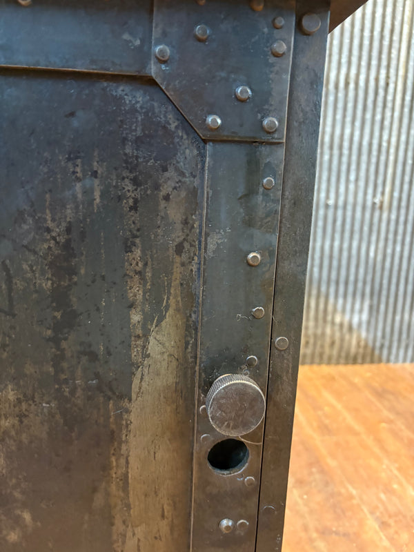 19th Century Restored Industrial Hand-Riveted Machinist Cabinet GS00506
