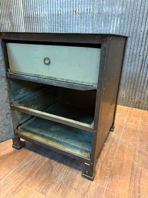 19th Century Restored Industrial Hand-Riveted Machinist Cabinet GS00506