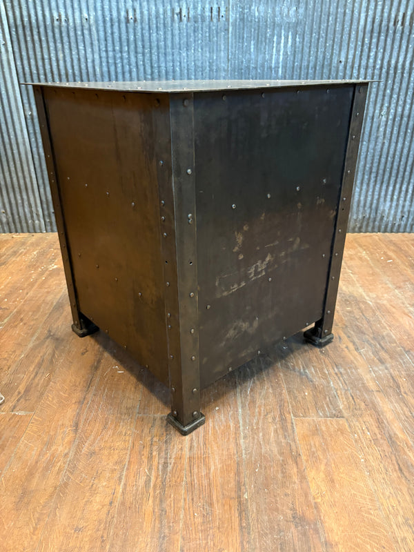 19th Century Restored Industrial Hand-Riveted Machinist Cabinet GS00506