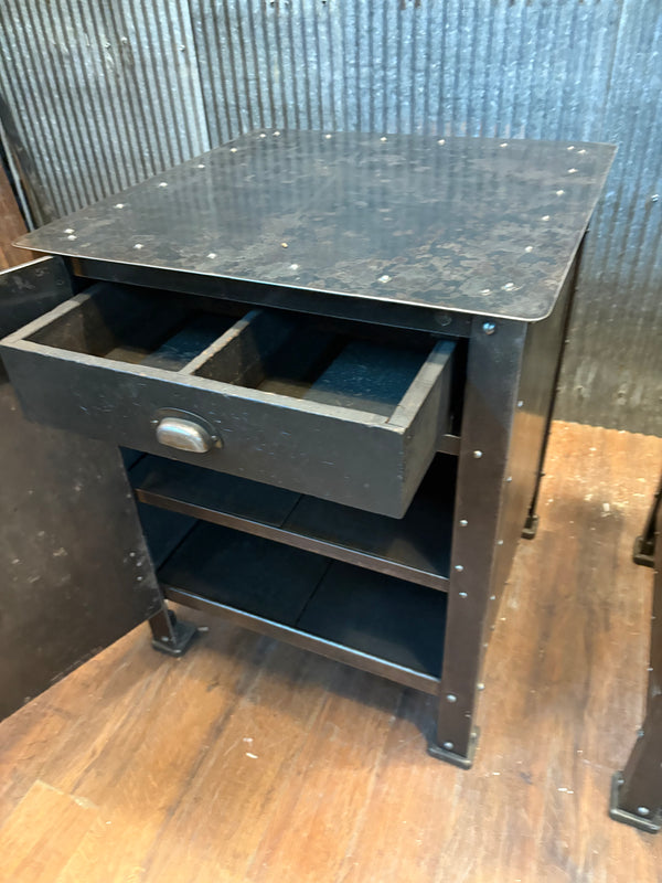 Pair of Restored Hand-Riveted Machinist Cabinets GS6029