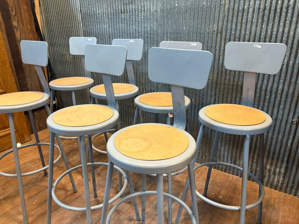 Set of 7 Industrial Style Machinist Stools GS6030