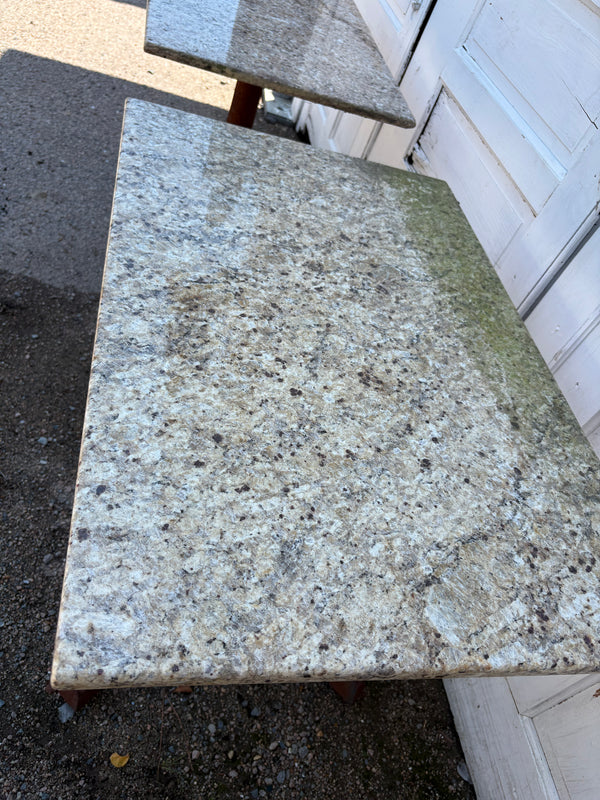 Pair of Granite Top Bistro Tables GS6038