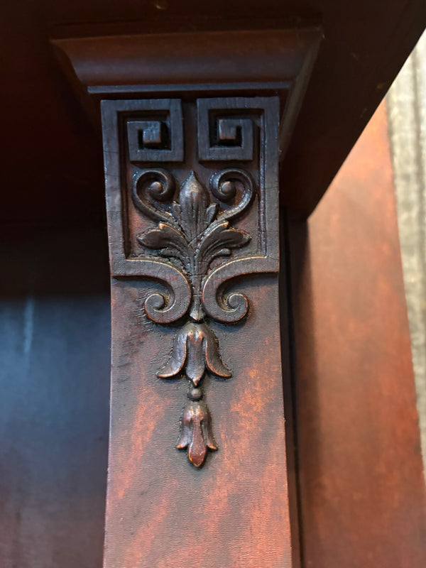 Fireplace Mantel w/ Veneer Finish & Carved Embellishments GS6046