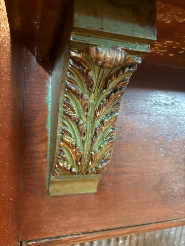 Fireplace Mantel w/ Ionic Caps & Decanthis Relief Corbels GS6047