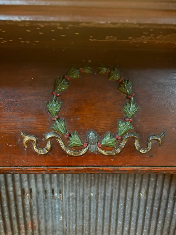 Fireplace Mantel w/ Ionic Caps & Decanthis Relief Corbels GS6047