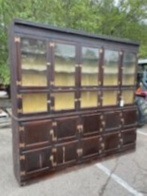 Turn of the Century Drug Store Humidor 96" Tall x 108 1/4" W & 19" D GA9485