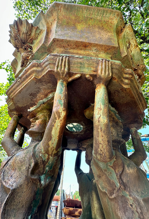 Bronze Grecian Style Sculpture Fountain - No Plumbing GA20143