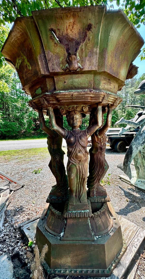 Bronze Grecian Style Sculpture Fountain - No Plumbing GA20143